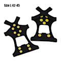 Pikkukuva 1 / 8: 10-nastainen Snow Ice Claw -kiipeily liukumista estävät piikit -kahvat Crampon C black L