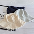 Miniatyrbillede 2 af 5: Brevtryk Bucket Cap Mænd Kvinder Unisex Banana Hat Bob Caps Hej Beige One Size