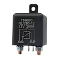 Pikkukuva 2 / 5: Rele käynnistyy 200A 100A 12V/24V Power Automotive Raskas virta Black 12V 100A
