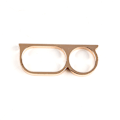 Miniatyrbilde 1 av 5: Personality Hyperbole Ring For Men Dobbel Knuckle Blogger Two F Gold