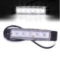Miniatyrbilde 1 av 5: 2PC 12V 6LEDS Lastebil Side Marker Indikator Lav Led Tilhenger Lys White 2Pcs