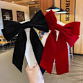 Miniatyrbilde 5 av 8: Elegant Fløyelsbue Hårklipp Båndsløyfe Hestehale Barrette H A2