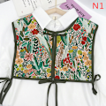 Miniatyrbild 1 av 8: Kvinnor broderad axelscarf Sjal Wrap Blommig skjorta Colla N1 one size