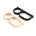 Miniatyrbillede 3 af 5: Personality Hyperbole Ring til mænd Double Knuckle Blogger Two F Gold