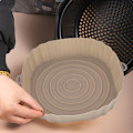 Miniatyrbilde 2 av 5: Silikon Air Fryer Liner Pad Firkantet Gjenbrukbar Air Fryer grytebrett Gray 17cm