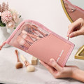 Miniatyrbillede 3 af 8: 1 stk Stand kosmetiktaske til kvinder Klar lynlås makeuptaske Trave Pink onesize