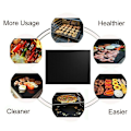 Miniatyrbilde 4 av 8: Gjenbrukbare non-stick BBQ Grillmatte Grillbakeforinger Teflon 1PC 30*40CM