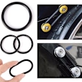 Miniatyrbillede 4 af 5: 4 stk Gummi O-ring Fastener Kit High Strength Bumper Quick Rele Black 4pcs