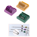 Miniatyrbild 2 av 8: Plast Laparoskopiska Polymer Ligation Clips Hemolok Clips Endo Purple M