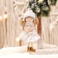 Miniatyrbillede 3 af 5: 3 Stk Julepynt Angel Lace Doll Pendant Xmas Tree Hang Pink ONESIZE