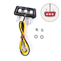 Miniatyrbillede 1 af 5: 12V Motorcykel Nummerplade LED Lys Vandtæt Motorcykel Li Red onesize