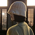Miniatyrbild 5 av 8: Dam Vinterhattar Bucket Hattar Mjuk Lamm Plysch Mjuk Varm Fisherm Beige one size