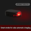 Miniatyrbillede 1 af 5: Bil falsk sikkerhed Lyssignallampe Solar Simulering LED Dummy A red A2