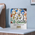 Miniatyrbilde 5 av 8: 2025 Merkelig Middelalderkatt Kalender - QuirkyArt Feirer Katter cat
