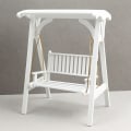 Pikkukuva 3 / 5: 1:12 Dollhouse Mini Swing keinutuoli Riippuva tuoli Puutarha Fu one size