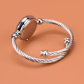 Miniatyrbillede 6 af 8: 1 stk sølv armbåndsure kvinder mode armbånd quartz ur s C one size