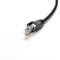 Pikkukuva 3 / 5: 1FT RJ45 uros-naaras ruuvipaneelikiinnitys Ethernet LAN-verkko Black one size