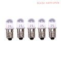 Miniatyrbilde 1 av 5: 5 stk E10 LED-pære DC 3V 4,5V Instrumentpæreindikatorlampe Fla warm white DC4.5V