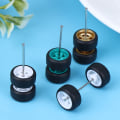 Miniatyrbillede 4 af 8: 1/64 hjul til Hotwheels med gummidæk Model Model Car Modi Gold one size