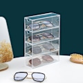 Pikkukuva 6 / 8: Silmälasien säilytyslaatikko 4 kerrosta Suuret lasit Organizer Multif Transparent one size