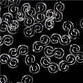 Miniatyrbilde 2 av 5: 200 stk Plast S-klemmer for gummibåndrefill Armbåndsbånd Clear One Size