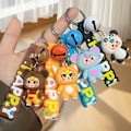 Miniatyrbillede 4 af 8: Baby Tre Cartoon e Nøglering Piger Anime Kreativ Nøglering Fash A3