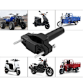 Miniatyrbillede 3 af 5: 2 Stk Universal Mount Bracket Til Motorcykel Kofanger Modificeret Hea Black 2Pcs