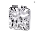 Pikkukuva 1 / 5: Mini Square Meikkipeili Kannettava Käsipeili Pieni Kaksipuolinen Silver B