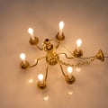 Miniatyrbilde 4 av 8: Barnerealistiske dukkehusmøbler Lysekrone Sandbordleketøy L 1# 1#