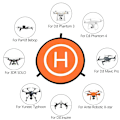 Miniatyrbillede 5 af 5: Drone Quadcopters Tilbehør Universal 55cm Foldbar Landing P Orange one size