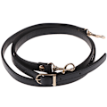 Miniatyrbillede 1 af 5: 120 cm læder skuldertaske Håndtag Pung Strap Håndtasker Bælte Str Black