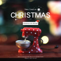 Pikkukuva 1 / 5: 1:12 Blender miniatyyri punainen sekoituskone, malli Xmas Ornament Red one size