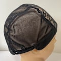 Miniatyrbilde 3 av 7: Blondeparykk Cap U Del Cap 56cm Med justerbare stropper Stretch Bla one size