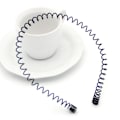 Miniatyrbillede 6 af 8: Black Metal Waved Style Sports Holdbar skridsikker hårbånd Unisex one size