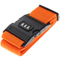 Miniatyrbillede 1 af 5: 1 stk rejsebagagekuffert Sikker lås Holdbar nylonpakning S Orange One Size