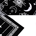 Miniatyrbillede 5 af 8: Tarots Dug Triple Moon Pentagrams Pagan Alter Cloth Flan Style 2 B