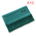 Pikkukuva 1 / 5: Kiinteä Huivi Ohut Pashmina-huivit ja kääreet Pitkät pehmeät Stoles Heat Green 200*70cm