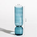 Pikkukuva 1 / 5: Nordic Glass Maljakko Pienet Lasimaljakot Kukka-asetelma Etusivu Gla Blue 17*4cm
