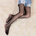 Miniatyrbillede 5 af 5: Pige blonde netstrømper Sorte strømpebukser mesh strømpebukser Jeans N style 3 B