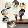 Miniatyrbillede 3 af 8: Headscents-Head Røgelsebrænder Sort Kvinde 款式2