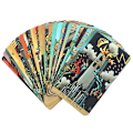 Pikkukuva 6 / 8: Säteilevä viisas Henki Tarot-kortit Englantilainen lautapeli Ennustaminen s Multicolor onesize
