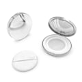 Miniatyrbilde 1 av 8: Bærbar tom kosmetisk Sifter Løs Krukkebeholder Puff Box Cas Silver one size