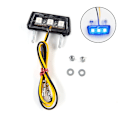 Miniatyrbillede 1 af 5: 12V Motorcykel Nummerplade LED Lys Vandtæt Motorcykel Li Blue onesize