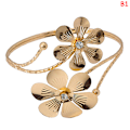 Miniatyrbild 1 av 8: Bohemian Butterfly Leaf Charm Arm Chain Metal Hollow Out Geomet B1 one size