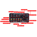 Pikkukuva 5 / 5: Bluetooth o Vahvistinkortti Hifi Stereo o Vahvistin Digital Pow Multicolor onesize