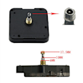Miniatyrbild 7 av 8: Large Quartz Mechanism Clock s Hands DIY Large Wall Clock Access Black One Size