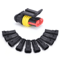 Miniatyrbillede 3 af 5: 30 sæt 2-polet forseglet vandtæt elektrisk ledningsstik P Multicolor 30 Kits