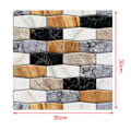 Miniatyrbild 7 av 7: 3D självhäftande vattentät väggdekal i tegelform Badrum H Multicolor 10Pcs