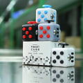 Pikkukuva 4 / 5: Ralix Fidget Cube Toy Relief Focus Attention Work Puzzle White onesize