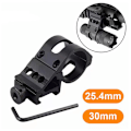 Miniatyrbillede 2 af 8: 25,4 mm/30 mm lommelygte diagonalt armbeslag Aluminiumslegering Flas Black 30mm